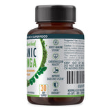 VALUE BUNDLE: Organic Pure Moringa Leaf Capsules - Australian Grown - 2 x 60 Vegan Capsules (2 Months Supply) - Rear View