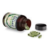 VALUE BUNDLE: Organic Pure Moringa Leaf Capsules - Australian Grown - 2 x 60 Vegan Capsules (2 Months Supply) - Close-Up Angle