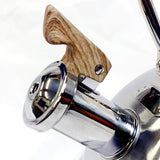 2.8L Whistling Kettle Stainless Steel Foldable Handle Camping Home Office Silver - Top-Down View