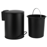 3L Soft Close Pedal Bin Black - Front View