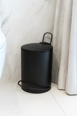 3L Soft Close Pedal Bin Black - Side View