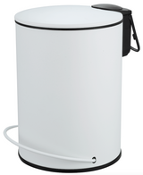 3L Soft Close Pedal Bin White - Side View