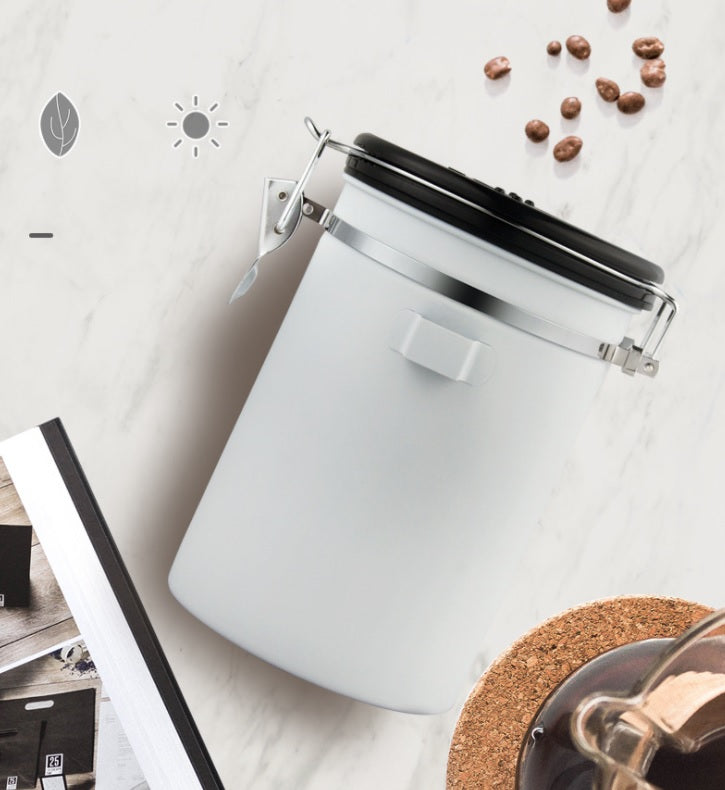 1.2L Storage Container with Spoon white