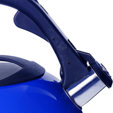 2.6L Stainless Steel Whistling Kettle blue - Front View