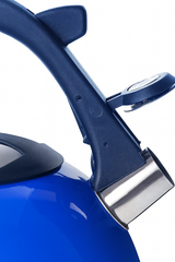 2.6L Stainless Steel Whistling Kettle blue - Side View