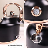 1.7L Electric Water Kettle Black - Top-Down View