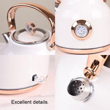 1.7L Electric Water Kettle White - Top-Down View