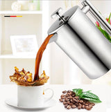 French Press Coffee Maker 1000m - Side View