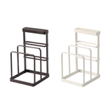 Knife & Chopping Board Shelf Stand White - Front View