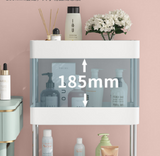 Narrow Rolling Storage Cart 4 Tier - Top-Down View