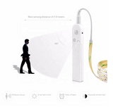Motion Sensor LED Strip Light 3m cool white - Front View
