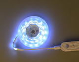 Motion Sensor LED Strip Light 3m cool white - Top-Down View