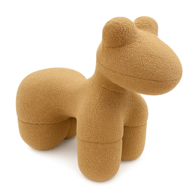 Lamb Stool Chair Brown