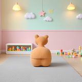 Lamb Stool Chair Brown - Close-Up Angle