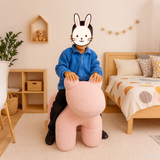 Lamb Stool Chair Pink - Front View