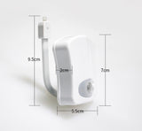 2X LED Toilet Bathroom Motion Night Light - Front View
