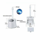 2X LED Toilet Bathroom Motion Night Light - Top-Down View