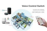 Smart WIFI Switch for Lights LED Touch Panel 3 Gang - Front View