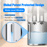 Aimex Portable Water Filter - Gravity-Fed, 304 Stainless Steel, Fluoride Removal - 45-Degree Angle
