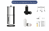 Aimex Portable Water Filter - Gravity-Fed, 304 Stainless Steel, Fluoride Removal - Close-Up Angle