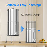 Aimex Portable Water Filter - Gravity-Fed, 304 Stainless Steel, Fluoride Removal - Extra Image