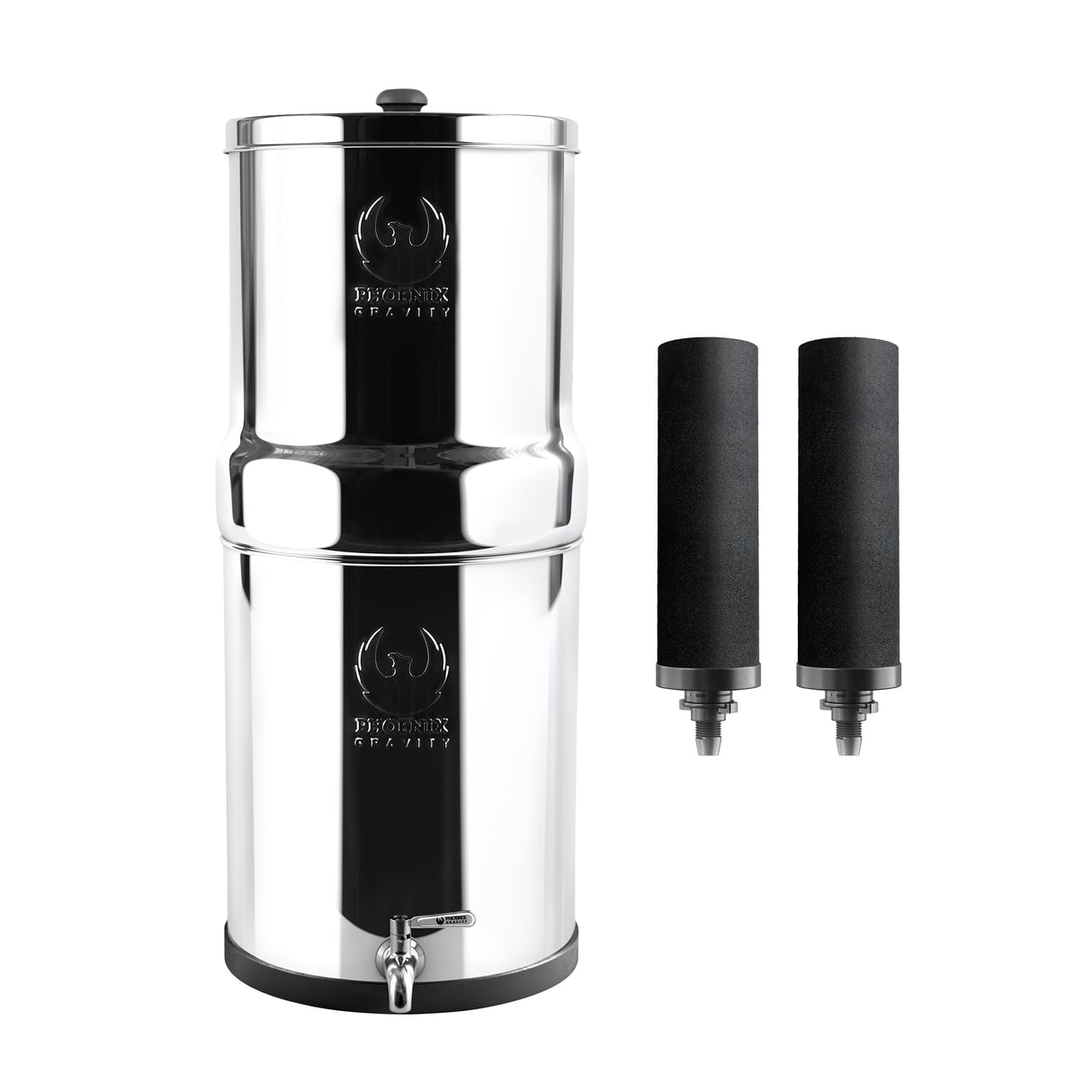 Phoenix Stainless Steel 6L with Fluoride & Smart Carbon Filter - No Stand