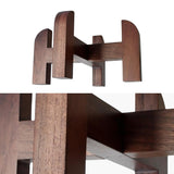 Phoenix Gravity Teak Wood Stand for Gravity water filter Systems - 8L - Rear View