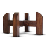 Phoenix Gravity Teak Wood Stand for Gravity water filter Systems - 8L - Side View