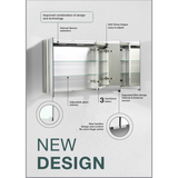 Belbagno Smart LED 1 door shaving cabinet - Top-Down View