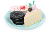 Kids Wooden Kitchen Tea Set Pretend Play - 45-Degree Angle