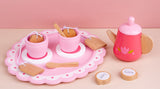 Kids Wooden Kitchen Tea Set Pretend Play - 45-Degree Angle