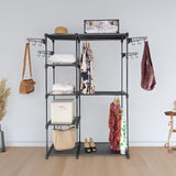 Sorti Freestanding Portable Closet Metal Wardrobe Garment Rack Hanger - Front View