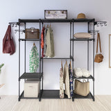 Sorti Freestanding Portable Closet Metal Wardrobe Garment Rack Hanger - Front View
