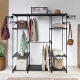 Sorti Freestanding Portable Closet Metal Wardrobe Garment Rack Hanger - Side View