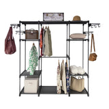 Sorti Freestanding Portable Closet Metal Wardrobe Garment Rack Hanger - Top-Down View
