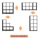 Storage Organizer, 9 Cubes, Wardrobe Closet Storage Shelves - 45-Degree Angle