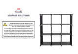 Storage Organizer, 9 Cubes, Wardrobe Closet Storage Shelves - Rear View