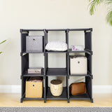 Storage Organizer, 9 Cubes, Wardrobe Closet Storage Shelves - Front View