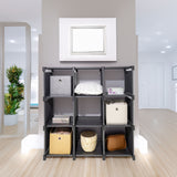 Storage Organizer, 9 Cubes, Wardrobe Closet Storage Shelves - Side View