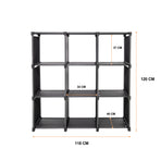 Storage Organizer, 9 Cubes, Wardrobe Closet Storage Shelves