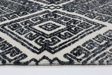 Amritsar Glenfalls Anthracite Tribal Rug 160X230 - Side View