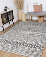 Amritsar AMRI04 Charcoal & Beige 240x330 - Front View