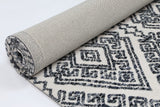 Amritsar Glenfalls Anthracite Tribal Rug 240X330 - Top-Down View