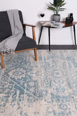 delicate-audrey-ivory-blue-rug 300x400 - Side View