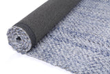 Harlow Chignon Blue Wool Blend Rug 160x230 - 45-Degree Angle