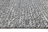 Harlow Cue Charcoal Wool Blend Rug 160x230 - Side View