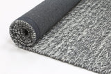 Harlow Cue Charcoal Wool Blend Rug 160x230 - 45-Degree Angle
