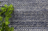 Harlow Grace Blue Wool Blend Rug 160x230 - Front View