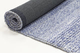 Harlow Grace Blue Wool Blend Rug 160x230 - 45-Degree Angle