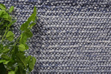 Harlow Loopy Blue Wool Blend Rug 160x230 - Front View